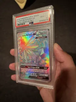Pokemon Dusk Mane Necrozma GX Secret Rare Full Art Holo Ultra Prism PSA 10 - Image 2