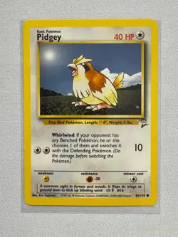 Pidgey 86/130 Common Base Set 2 Pokemon Near Mint - Image 1