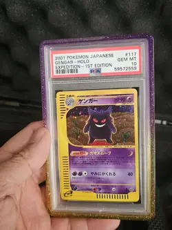 2001 POKEMON JAPANESE EXPEDITION 1ST EDITION #117 GENGAR-HOLO PSA 10 - Image 1
