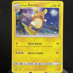 Alolan Raichu #25 SM65 Black Star Promo Pikachu Stamped Pokemon NM Swirl - Image 1