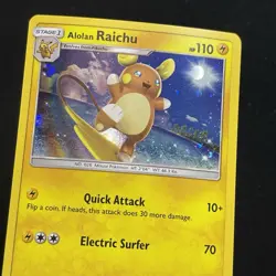 Alolan Raichu #25 SM65 Black Star Promo Pikachu Stamped Pokemon NM Swirl - Image 2