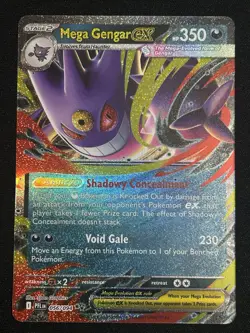 2025 POKEMON PFL EN-PHANTASMAL FLAMES 056 MEGA GENGAR EX NM/M - Image 1