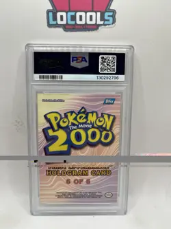 Pokemon Hoothoot Topps the Movie 2000 #6 Holo Foil First Appearance PSA 2 - Image 2