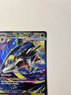 Mega Sharpedo ex 127/094 Me02: Phantasmal Flames Holo Pokemon SIR - Image 4