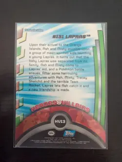 2000 Topps Pokemon TV Animation Series 3 Heroes & Villains Lapras #HV13 LP - Image 2