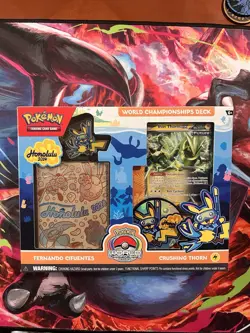 2024 Pokemon Crushing Thorn Iron Thorns Ex World Championship Deck Sealed - Image 1