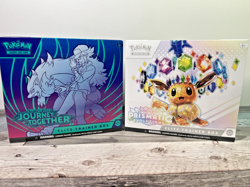 Pokemon TCG Prismatic Evolution + Journey Together ETB Bundle Factory Sealed - Image 1