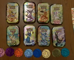 Pokemon TCG Prismatic Evolutions Costco Exclusive Mini Tins + Promos *No packs - Image 1