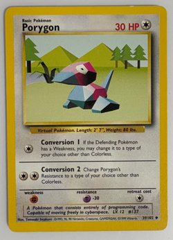 Pokemon WOTC VTG Porygon 039/102 Base Set Regular LP / $1 flat rate shipping - Image 1