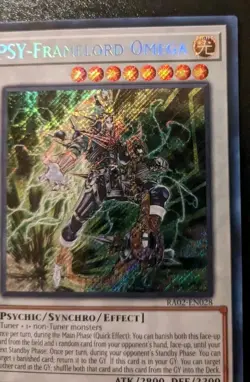 PSY-Framelord Omega RA02-EN028 1st Ed. Secret Rare Rarity Collection II Yu-Gi-Oh - Image 3