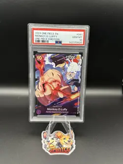 2024 One Piece EN One Piece Emotion #041 Monkey D. Luffy PSA 10 GEM MINT - Image 1