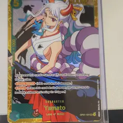 Namco One Piece CCG Yamato OP01-121 Premium Booster Secret Rare Foil Character - Image 1