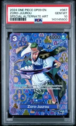 2024 ONE PIECE OP09 #067 EMPERORS IN THE NEW WORLD ZORO JUUROU SP PSA 10 - Image 1