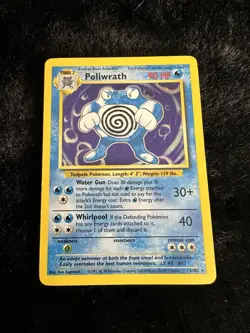 Pokemon Poliwrath 90 HP Holo Rare Base Set Card 13/102 1999 Wizards - Image 3