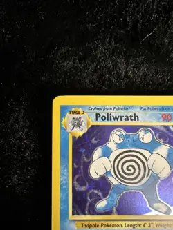 Pokemon Poliwrath 90 HP Holo Rare Base Set Card 13/102 1999 Wizards - Image 4