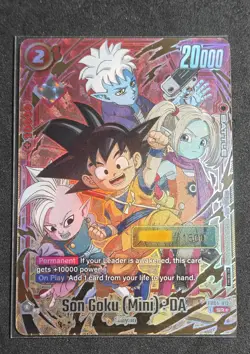 Son Goku Mini : Da Fb04 012 Serial 1500 Dragon Ball Card Game Fusion World Super - Image 1
