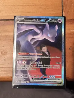Pokemon Team Rocket's Mewtwo EX Ultra Rare Holo 280 HP Ability Card 281/217 - Image 1