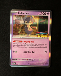 Pokemon Card TCG - Indeedee SVP154 - Surging Sparks - Black Star Promo - NM ⭐ - Image 1