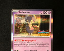 Pokemon Card TCG - Indeedee SVP154 - Surging Sparks - Black Star Promo - NM ⭐ - Image 2