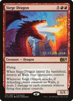 LP - Foil - Siege Dragon - 162 - Prerelease Cards - Image 1