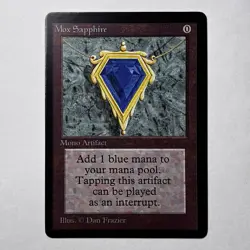 MOX SAPPHIRE - Play Test Card - High Quality Printing - Image 1