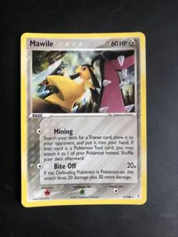 Mawile 9/100 LP Pokemon Card Holo Rare EX Crystal Guardians Vintage - Image 1