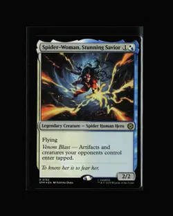 MTG: Spider-Woman, Stunning Savior #152 R Foil NM Marvel's Spider-Man - Image 1