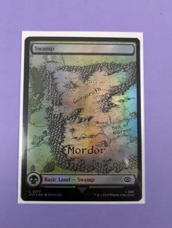 MTG: The Lord of the Rings: Tales of Middle-earth: Swamp Foil #0277 Land - NM - Image 1