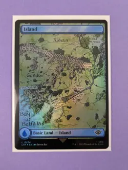 MTG: The Lord of the Rings: Tales of Middle-earth: Island Foil #0274 Land - NM - Image 1