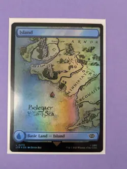 MTG: The Lord of the Rings: Tales of Middle-earth: Island Foil #0275 Land - NM - Image 1