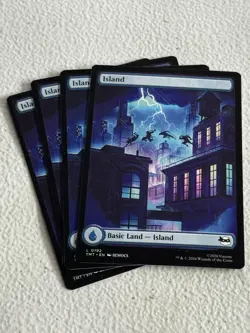 4x Island (192) TEENAGE MUTANT NINJA TURTLES MAGIC: THE GATHERING - Image 1