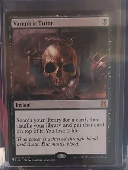 Vampiric Tutor MTG List Reprints #EMA-112 NM Mythic Pack Fresh Black Gamechanger - Image 1