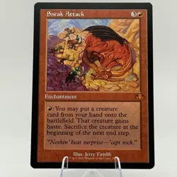 MTG Dominaria Remastered - Sneak Attack (Retro) - DMR - NM - Image 1