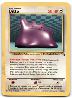 Ditto (18) Fossil Pokemon MP - Image 1