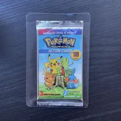 Vintage Pokemon 2004 Panini Action Advanced Sealed Pack. (Rare English Edition) - Image 1
