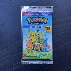 Vintage Pokemon 2004 Panini Action Advanced Sealed Pack. (Rare English Edition) - Image 3