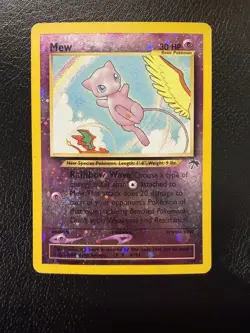 Pokemon TCG Mew 1/18 Southern Islands English Reverse Holo With Swirl 🌀 MP - Image 1