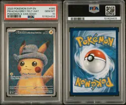 2023 Pokemon SVP EN Pikachu with Grey Felt Hat #085 PSA 10 Van Gogh - Image 1