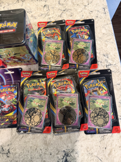 Pokemon TCG Pokemon SEALED LOT! 18 packs total, charizard tin, phantasmal flames - Image 3