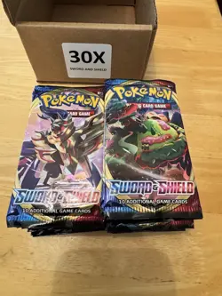 Sword And Shield Pokemon 30x Booster Packs - Image 1