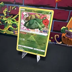 Radiant Venusaur Radiant Rare Pokemon GO 004/078 NM - Image 3