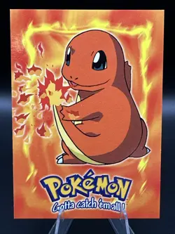 1999 Topps Blue Label Pokemon #04 Charmander E4 of 12 - Image 1