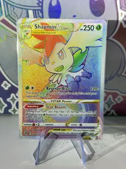 Shaymin VSTAR 173/172 Full Art Holo Rainbow Pokemon Swsh09: Brilliant Stars NM - Image 1