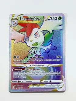 Shaymin VSTAR 173/172 Full Art Holo Rainbow Pokemon Swsh09: Brilliant Stars NM - Image 3
