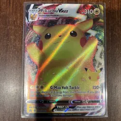 Pokemon TCG: Pikachu VMAX Celebrations SWSH062 Full Art Black Star Promo NM - Image 1