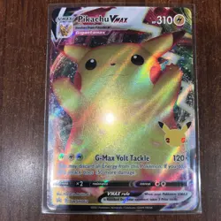 Pokemon TCG: Pikachu VMAX Celebrations SWSH062 Full Art Black Star Promo NM - Image 2