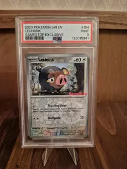 Lechonk 154/198 PSA 9 GameStop Exclusive 2023 Pokemon TCG Scarlet&Violet Set - Image 3