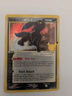 Pokemon TCG Umbreon Gold Star 17/17 Celebrations Classic Collection NM Condition - Image 1