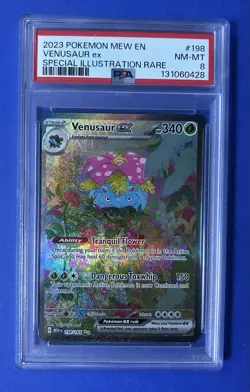 2023 Pokemon Mew En Venusaur ex Special Illustration Rare #198 PSA 8 NM-MT - Image 1