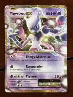 Pokemon XY Evolutions Mewtwo Ex 52/108 Holo Rare LP - Image 1